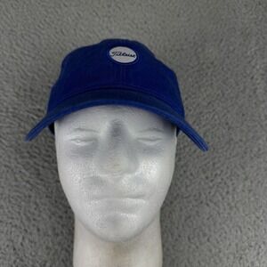 Titleist Golf Hat Ball Cap‎ Blue Small logo Adjustable Fit